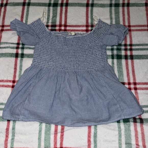 American Eagle striped Baby Doll Top - Picture 2 of 2